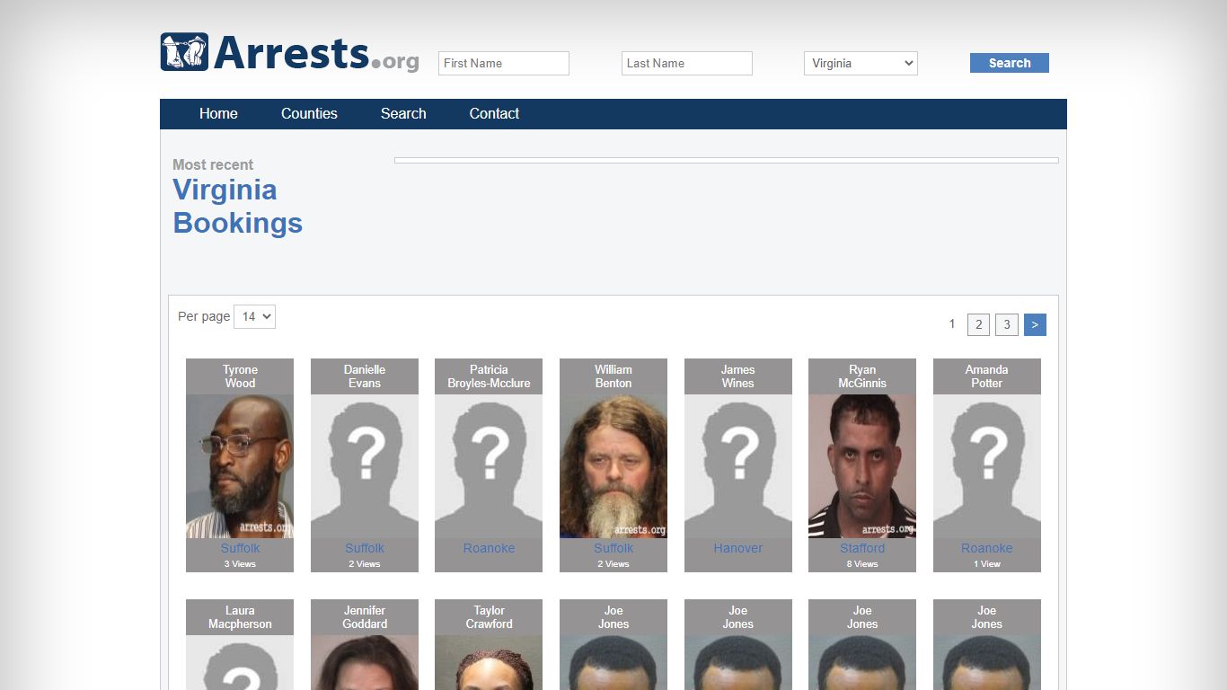 Virginia Arrests and Inmate Search